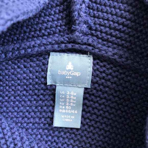 Baby Gap Garter Bear Cardigan Sweater 3-6 Months - Picture 5 of 6